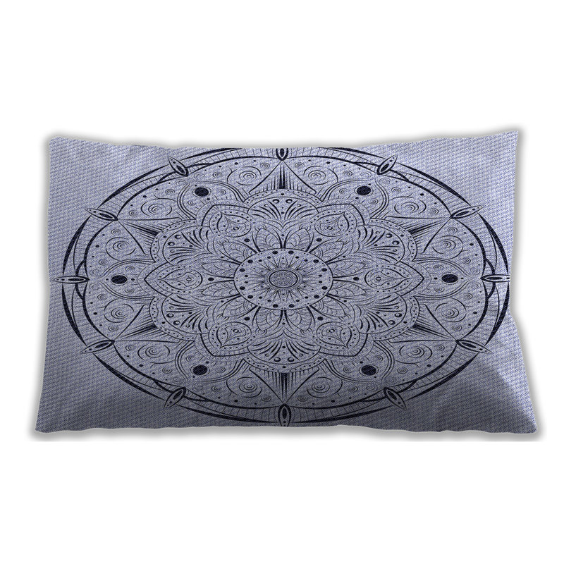 Throw Pillow, Gray, Microsuede