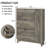 Fluted Shoe Cabinet with 3 Flip Drawers and Side Cabinet, Narrow Freestanding Storage for Front Door Entrance-1799246484
