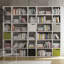 Crowl 224cm H x 255cm W Geometric Bookcase-14809438