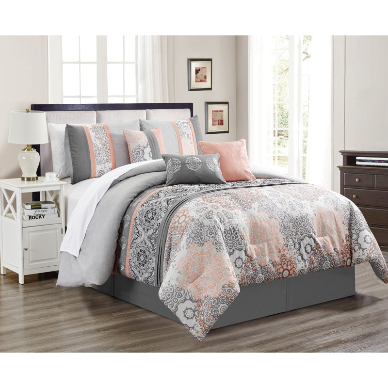 Limerick Comforter Set, King Comforter + 6 Additional Pieces