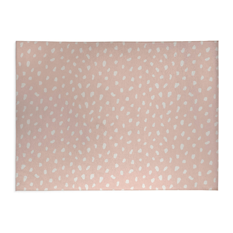 Paillasson Paint Drop, L 60 po x L 84 po, Rose