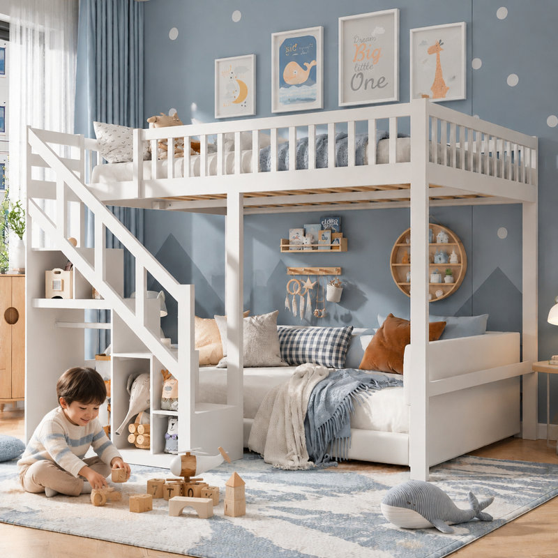 European Single (90 x 200 cm) Kids Bed