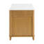 Îlot de cuisine 60 "avec comptoir en quartz blanc Kathryne-116616494