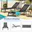 Ensemble de 2 chaises d'extérieur pliantes avec dossier réglable et structure en aluminium