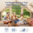 Inflatable Tent With Pump,Glamping Tents For 4-6 Person, Easy Setup 4 Season Waterproof Outdoor Tent