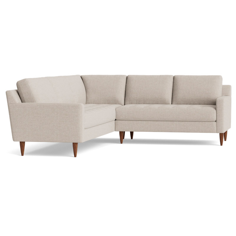 MCM Sectional, Left Hand Facing, Performance Weave - Natural