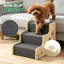 Rampe pour chien et escalier pour canapé et lit, rampe antidérapante en bois pour chien et chat en 3 étapes, marches d'escalade sécuritaires pour les petits animaux de compagnie