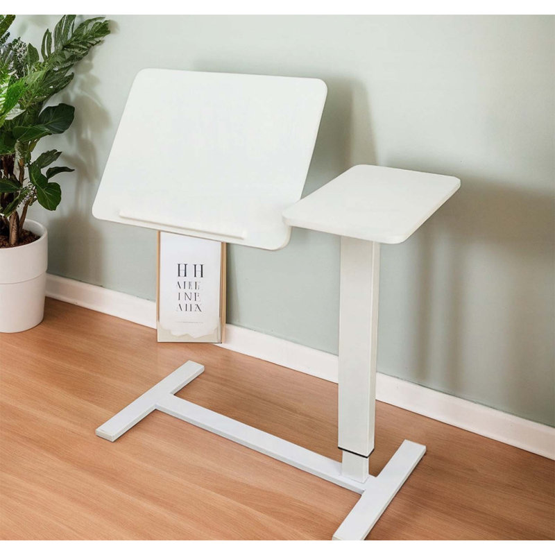 Height Adjustable Sofa Table with Wheels,Tilting Laptop Stand for Bedside and Sofa,Ergonomic Design,for Work and Relaxation