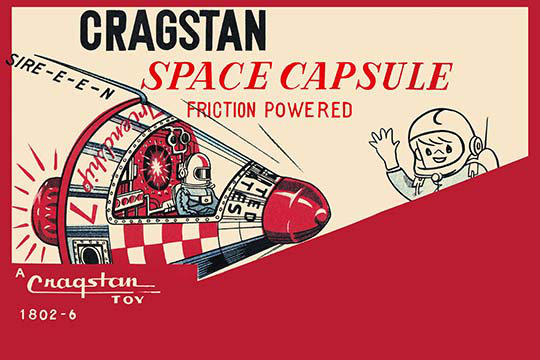 Cragstan space capsule-impression de publicité, H 44 po x l 66 po