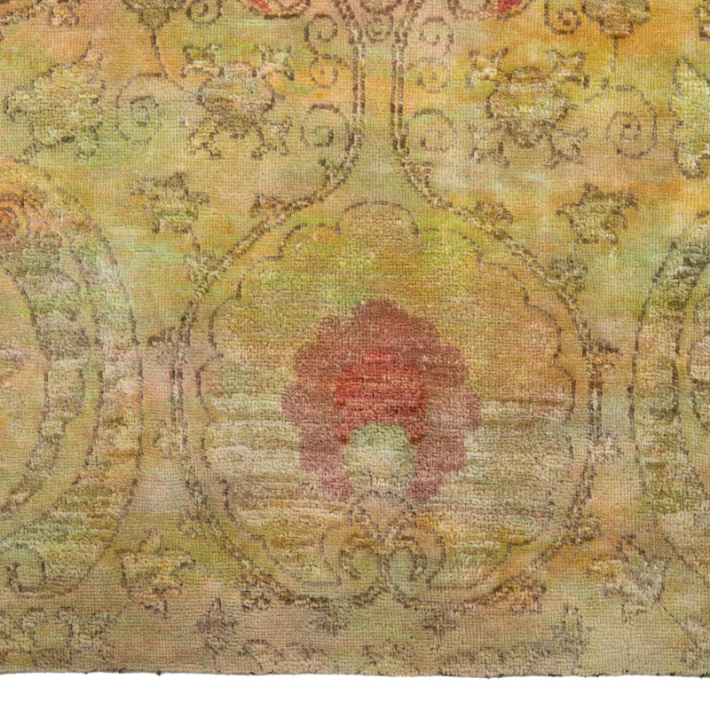 Green Samsara Wool Rug - 4'5" x 6'10"