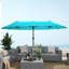 Large Patio Umbrella For 6-8 Person Rectangular/Oval Table, 12 Ribs Rustproof Steel Frame, Uv Protected Waterproof, Easy Crank Lift-942247976-942247958
