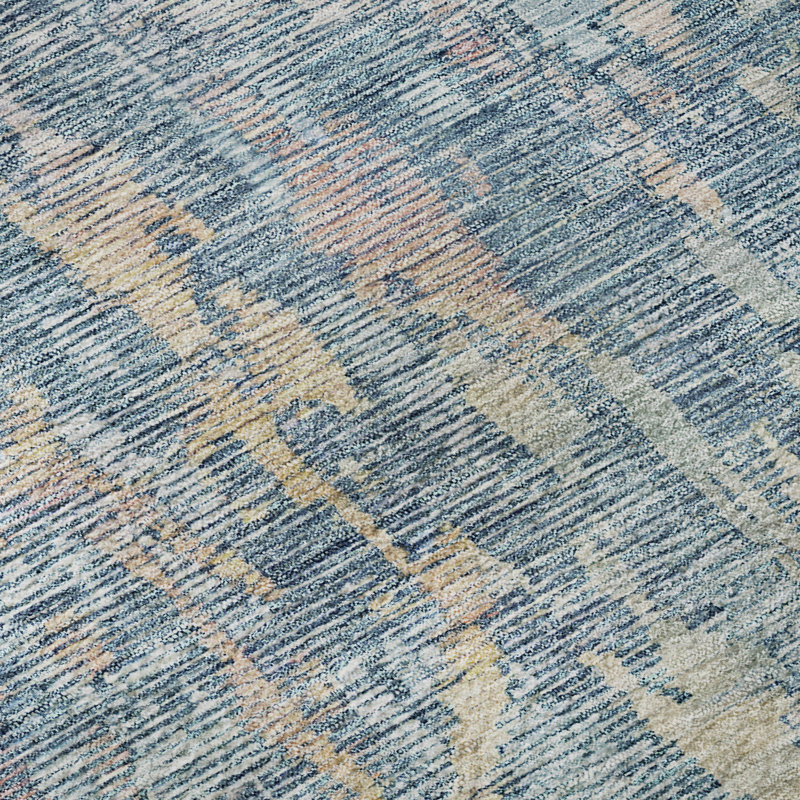 Premium Machine Washable Kelton AMF1237 Modern Rug, Rectangle 8' x 10'