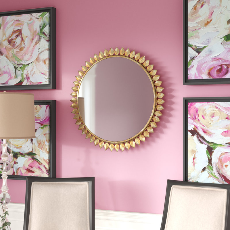 Miroir mural de feuille traditionnelle