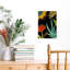 Art floral noir contemporain abstrait noir audacieux 3-1654488066