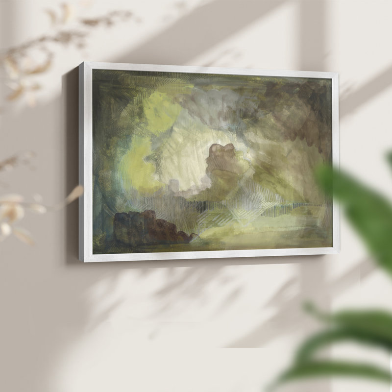 Summer Storm -Framed Print - Restickable, 8" H x 10" W, White