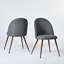 Chaises de salle à manger rembourrées H 33 "avec dossier solide en tissu Hudhaifa, ensemble de 2, pour salon, salle à manger, café-1303099096-1326734861