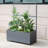 46” x 66” x 21” Trellis Corten Trough Planter with Casters - Modern Steel Planter Box For Outdoor Use-1901777604