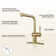 CASAINC Single-Handle Pull Out Kitchen Single Hole Faucet with Deck Plate