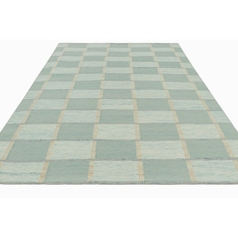 Scandinavian Wool Geometric Area Rug, Rectangle 10' x 14'