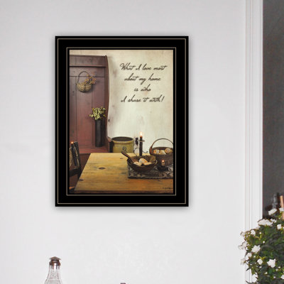 What I love Most Framed Wall Art for Living Room, Home Wall Decor Framed Print by Susan Boyer