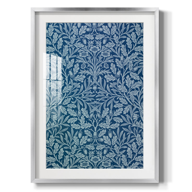 «Vintage Abstract Print», impression encadrée, Encadrement argenté