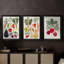 Garden Offering I  -Custom Framed  Wrapped Gallery Canvas - 3 Pieces