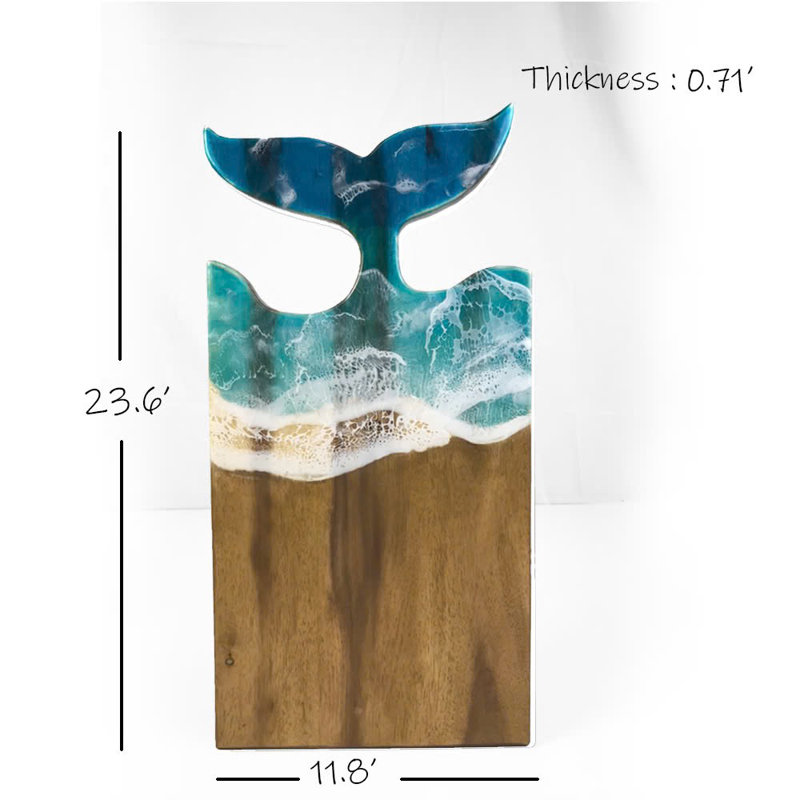 Vwoox Acacia Mermaid Board With Ocean Waves