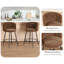 Upholstered Chenille Bar Stool with Iron Frame-1264436776-1264436791