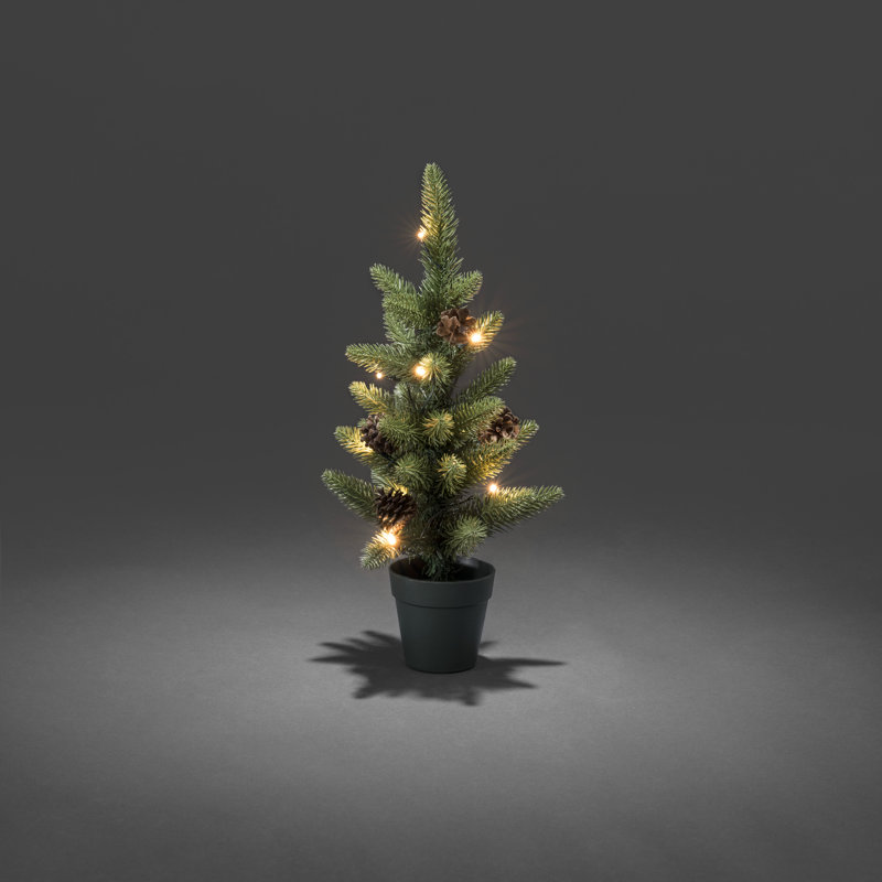 45cm H Lighted Artificial Spruce Christmas Tree