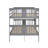 Full Over Full Bunk Bed With Ladder-867652894
