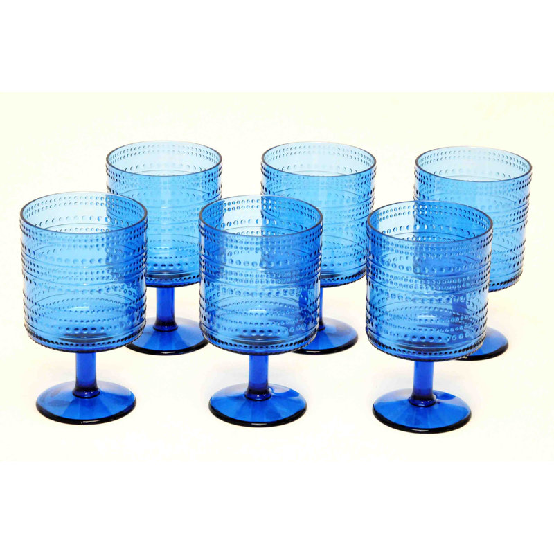 Niota 420.5ml Acrylic Goblet Set, Blue