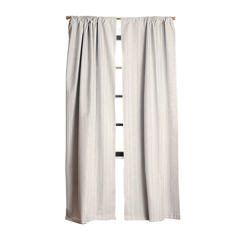 Rideau occultant crème à petites branches Little Arrow Design Co, L 50 po x L 108 po