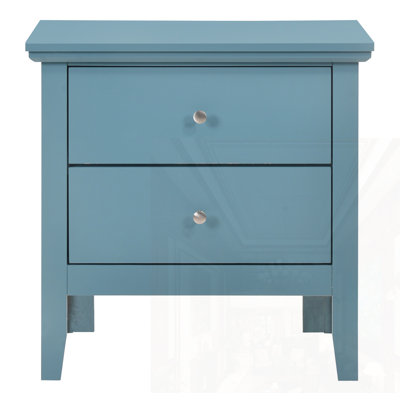 Table de chevet avec tiroirs Teal Elegance
