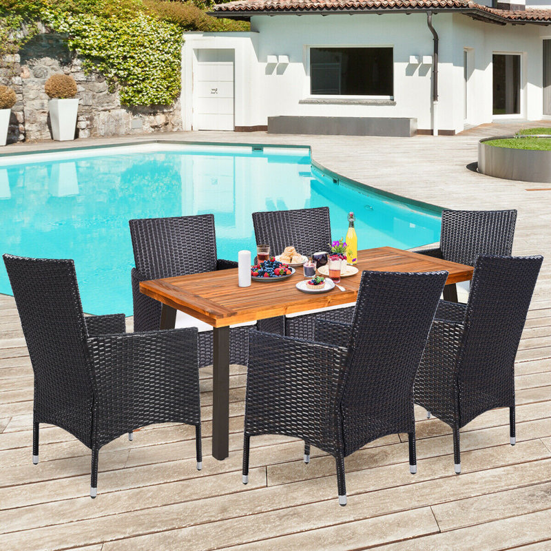 Torney 6 - Person Patio Dining Set with Rectangular Table