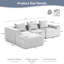 Canapé modulaire en L avec repose-pieds Corduroy Boneless-279914358