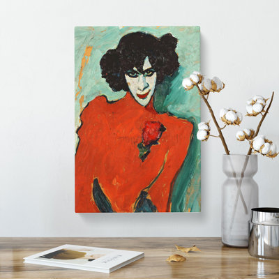 Portrait Of The Dancer by Alexej Von Jawlensky - Wrapped Canvas