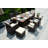 Omied 8 - Person Wicker Patio Dining Set with Rectangular Table , Cushions Included