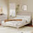Modern Concise Style Solid Wood Grain Platform Bed Frame, Queen, Bed Frame
