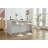 Hoskie Bar Stools Set Of 2 Modern Grey PU Counter Height Barstool, High Padded Swivel Adjustable Barstools With Back For Bar Counter And Kitchen Island-584577785-584577783