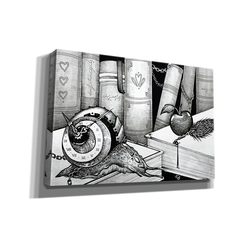 "Le chronométreur" par Avery Multe, H 12 po x l 18 po x P 0,75 po