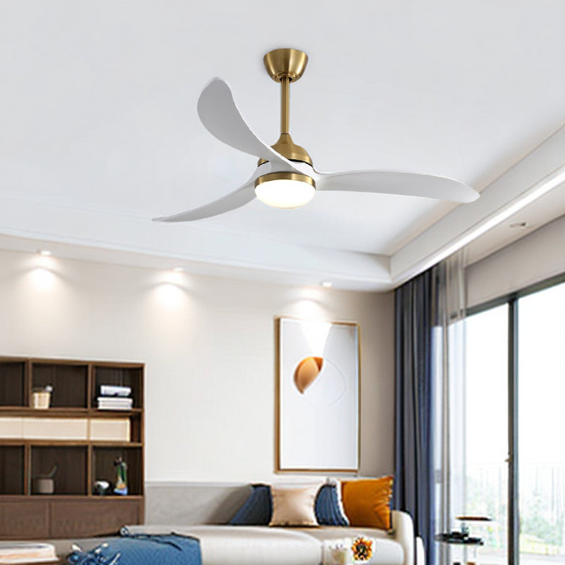 Ventilateur de plafond standard à 3 pales à DEL avec télécommande et ensemble d'éclairage Sobel