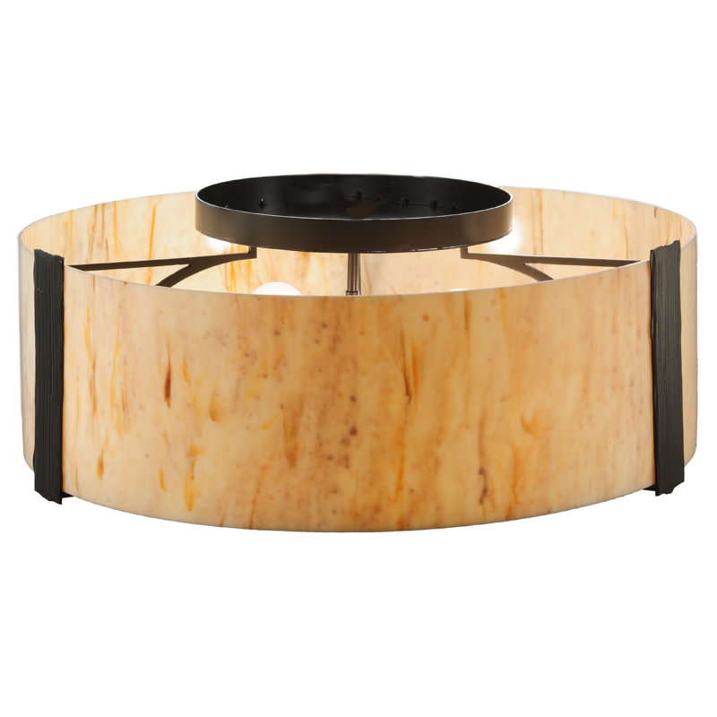 Plafonnier encastré 4 lumières à tambour unique