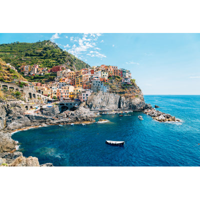 Seaside Town Manarola - Wrapped Canvas Print