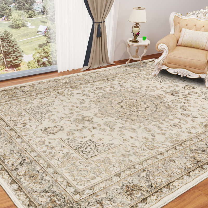 Tapis rectangulaire Addaline avec envers antidérapant, Rectangle 5 pi 10 po x 8 pi 10 po