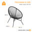 Méridienne Papasan (ensemble de 6) Clancy