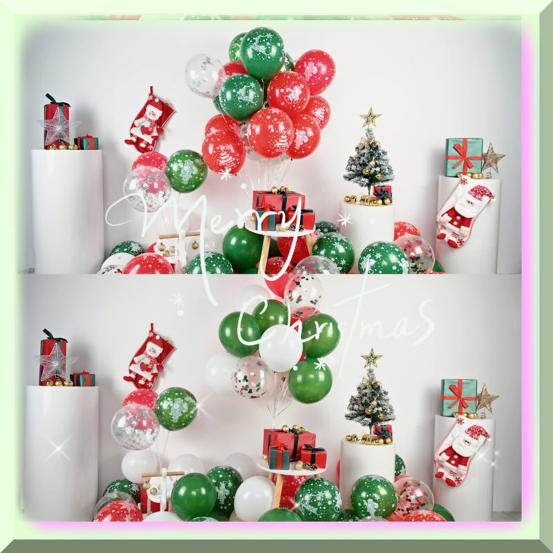 Festive Flair 4-Pack Xmas Tablecloths 51x86in