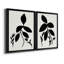Silhouette Garden I - ensemble de 2 reproductions d'art sur toile encadrées-61455446-61455447