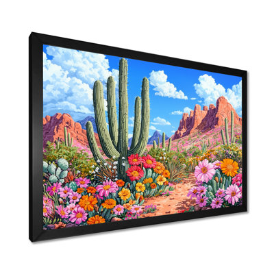 Désert fleuri en Arizona I - Arizona, art mural