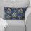 Blue Gold Royal Damaska Glamour IV - Transitional Lumbar Pillow