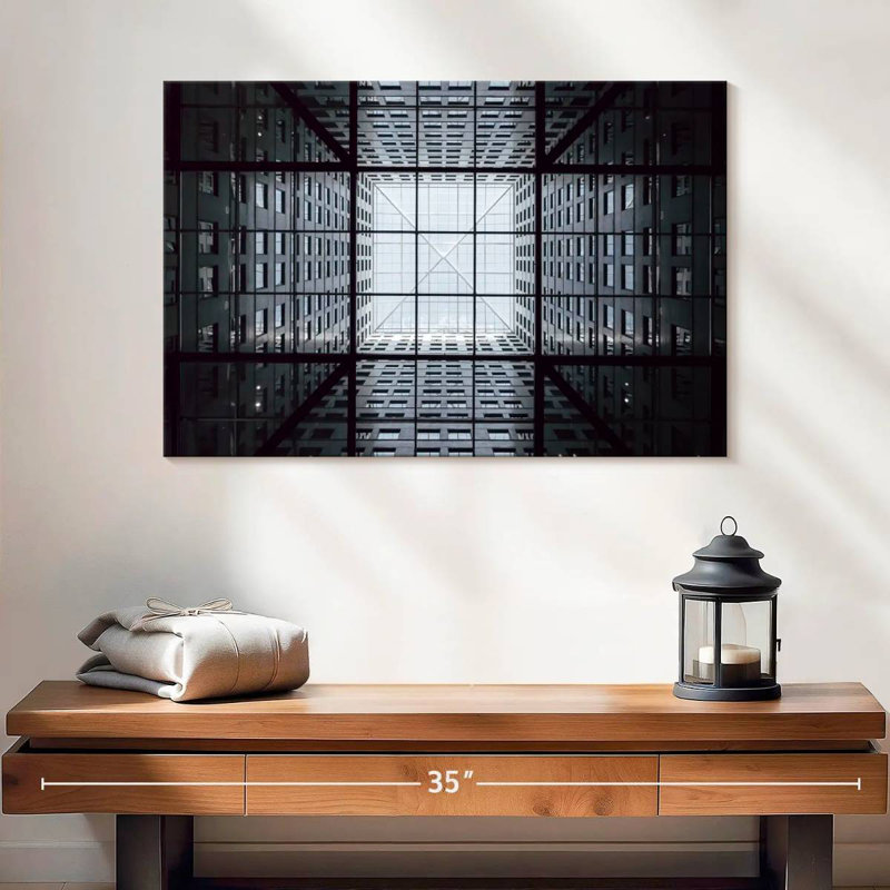 Geometric Chicago Lilie, 16" H x 24" W
